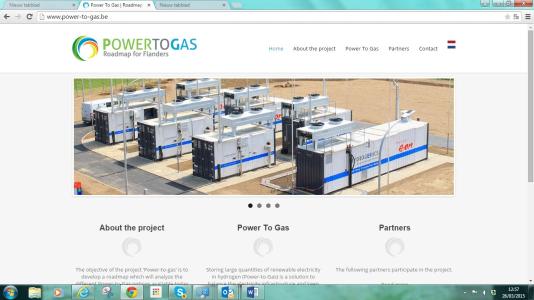 Website power-to-gas.be online